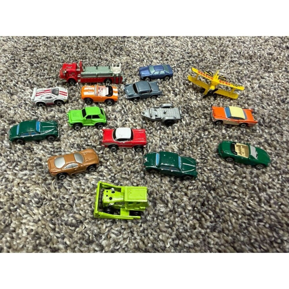 Lot Of 14 Vintage Micro Machine Vehicles And Airplane